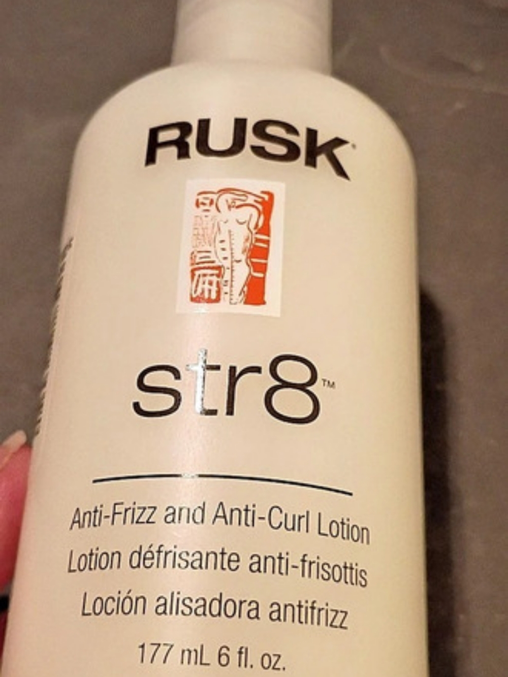 Rusk str8 Anti-Frizz Anti-Curl Lotion 6 fl oz NWT